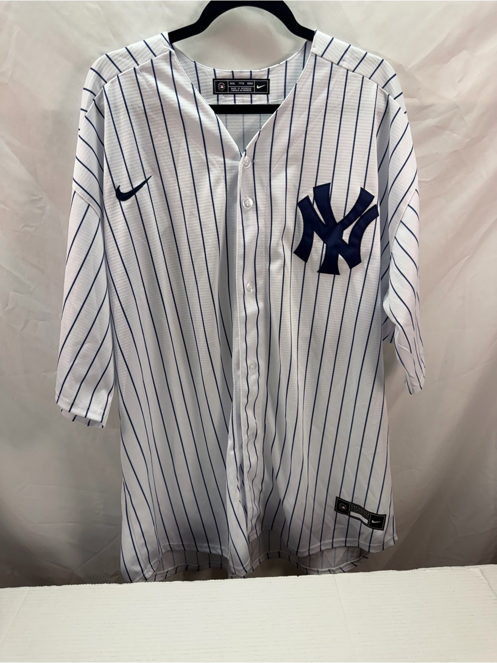 Nike New York Yankees MLB Pinstripe Jersey #30 White/Blue Size XXXL